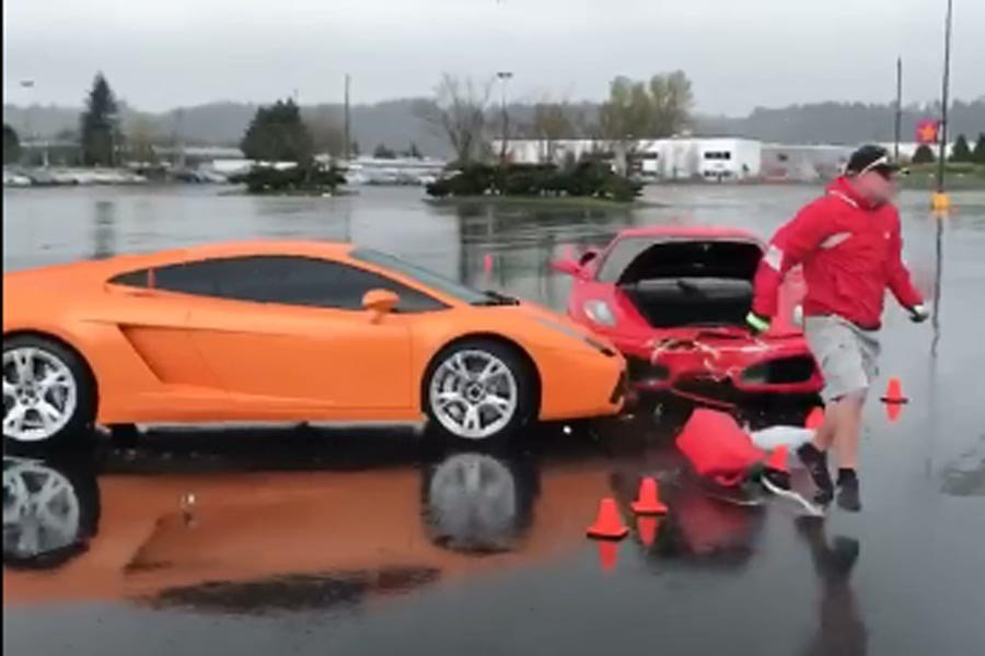 Lamborghini против феррари