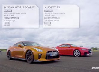 Το Audi TT RS τα βάζει στα ίσια με το Nissan GT-R!