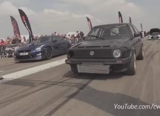 VW Golf τα βάζει με Nissan GT-R (+video)