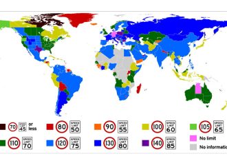 Τα όρια ταχύτητας σε όλες τις χώρες του κόσμου