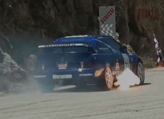 Ελληνικό Ford Sierra RS500 «πυροβολεί» (+video)