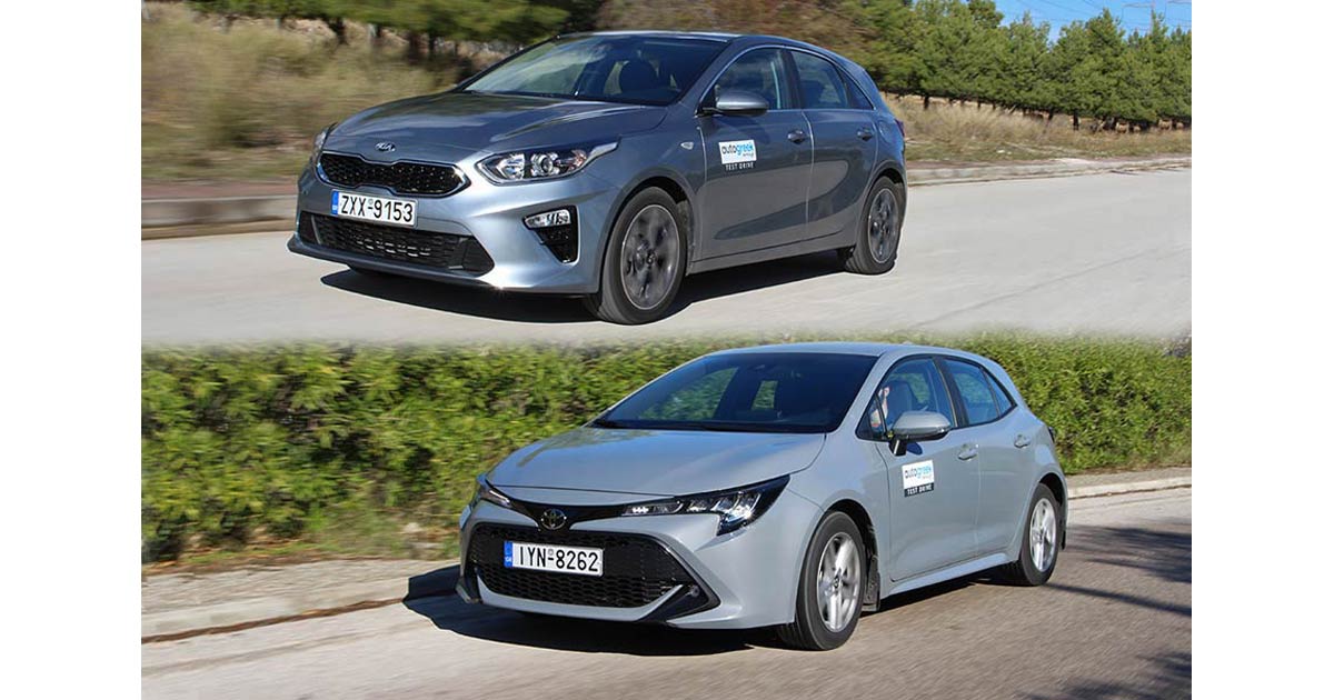 Kia Ceed 1.0 T-GDi VS Toyota Corolla 1.2T - AutoGreekNews