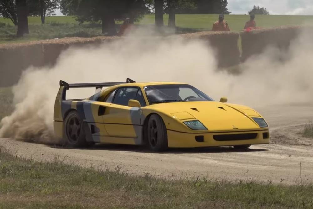 Ferrari F40 δεν κωλώνει σε καταστάσεις WRC (+video)