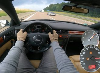 Audi A6 «ξυρίζει» με το check αναμμένο (+video)