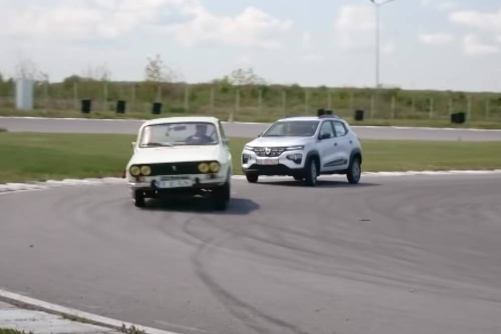 Dacia 1300 κοντράρεται με Spring (+video)