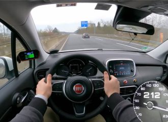 «Τερματισμένο» Fiat 500X στην autobahn (+video)