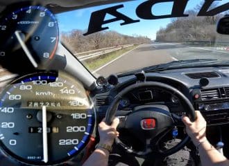 Honda Civic VTi Turbo 360HP «ράβει» στην autobahn (+video)