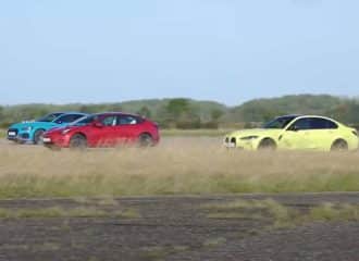 Η τετρακίνητη M3 «ξυρίζει» Model 3 και RS 5 (+video)