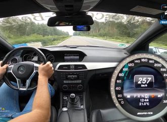 V8 ξέσπασμα με Mercedes C63 AMG (+video)