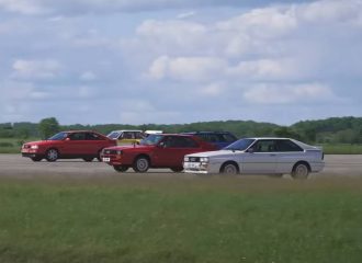 Τέρμα γκάζι με τους 5κύλινδρους Audi Quattro θρύλους (+video)