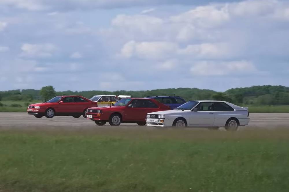 Τέρμα γκάζι με τους 5κύλινδρους Audi Quattro θρύλους (+video)