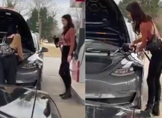 Γυναίκα έψαχνε να βάλει βενζίνη σε Tesla! (+video)
