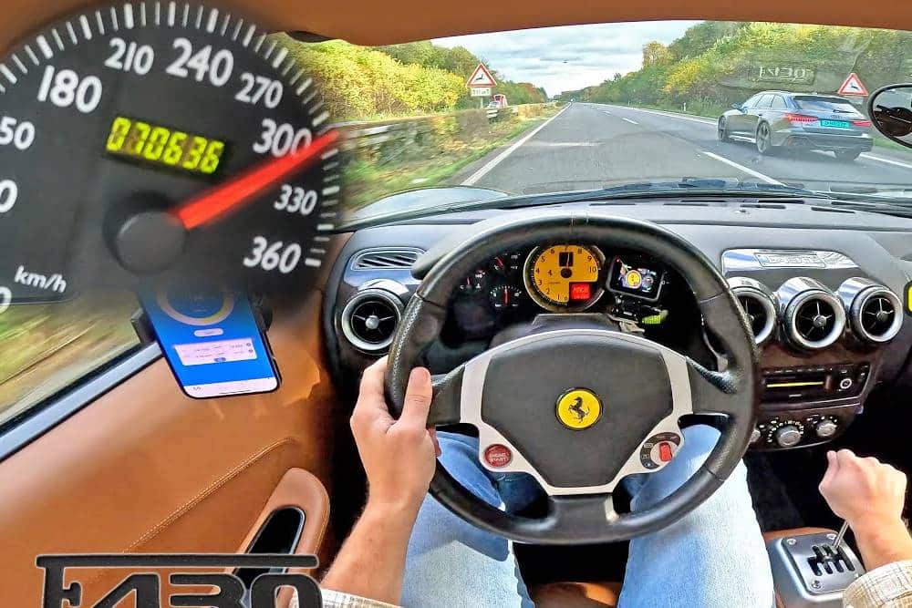 «Καρφωτή» χειροκίνητη Ferrari 430 στην autobahn (+video)