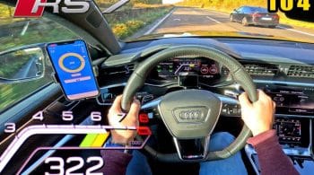 «Σβηστά» 320+ χλμ./ώρα με Audi RS 7 1.040HP (+video)